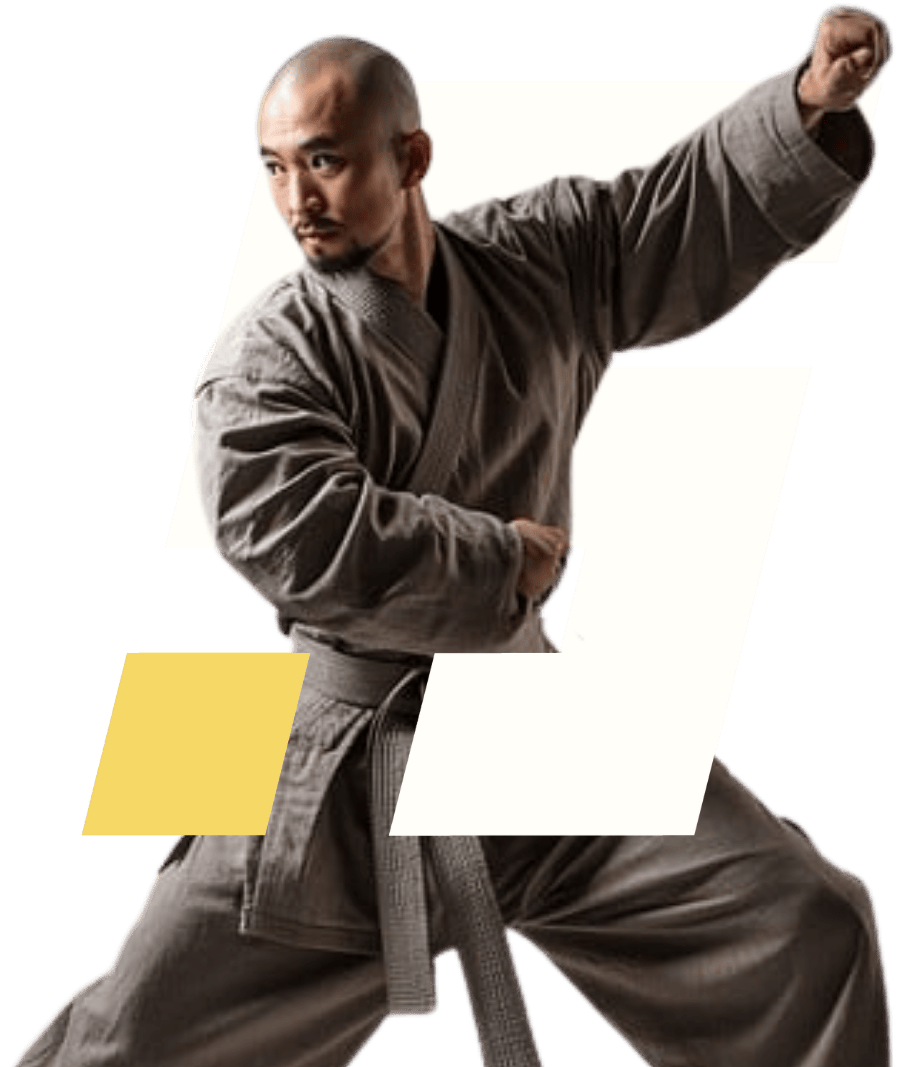 Logo FixByStep avec une personne qui pratique le karate